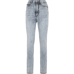 PHILIPP PLEIN Jegging a vita alta