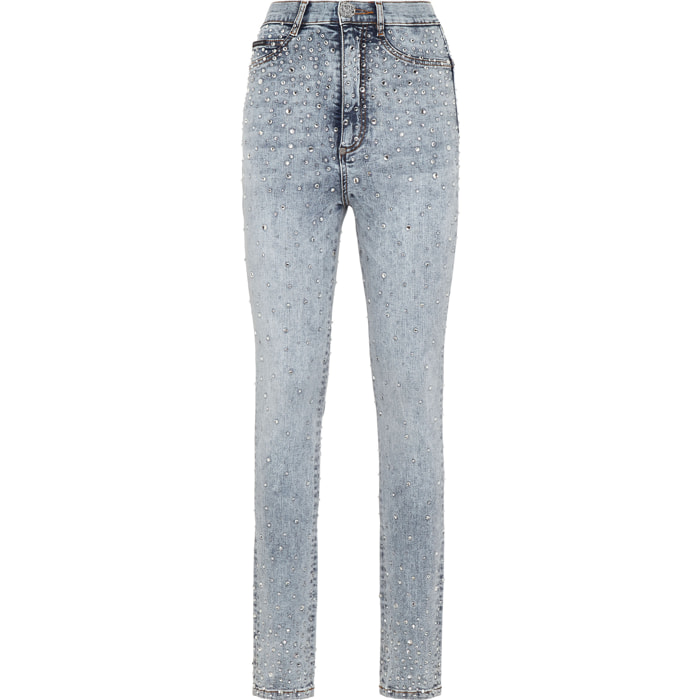 PHILIPP PLEIN Jegging a vita alta