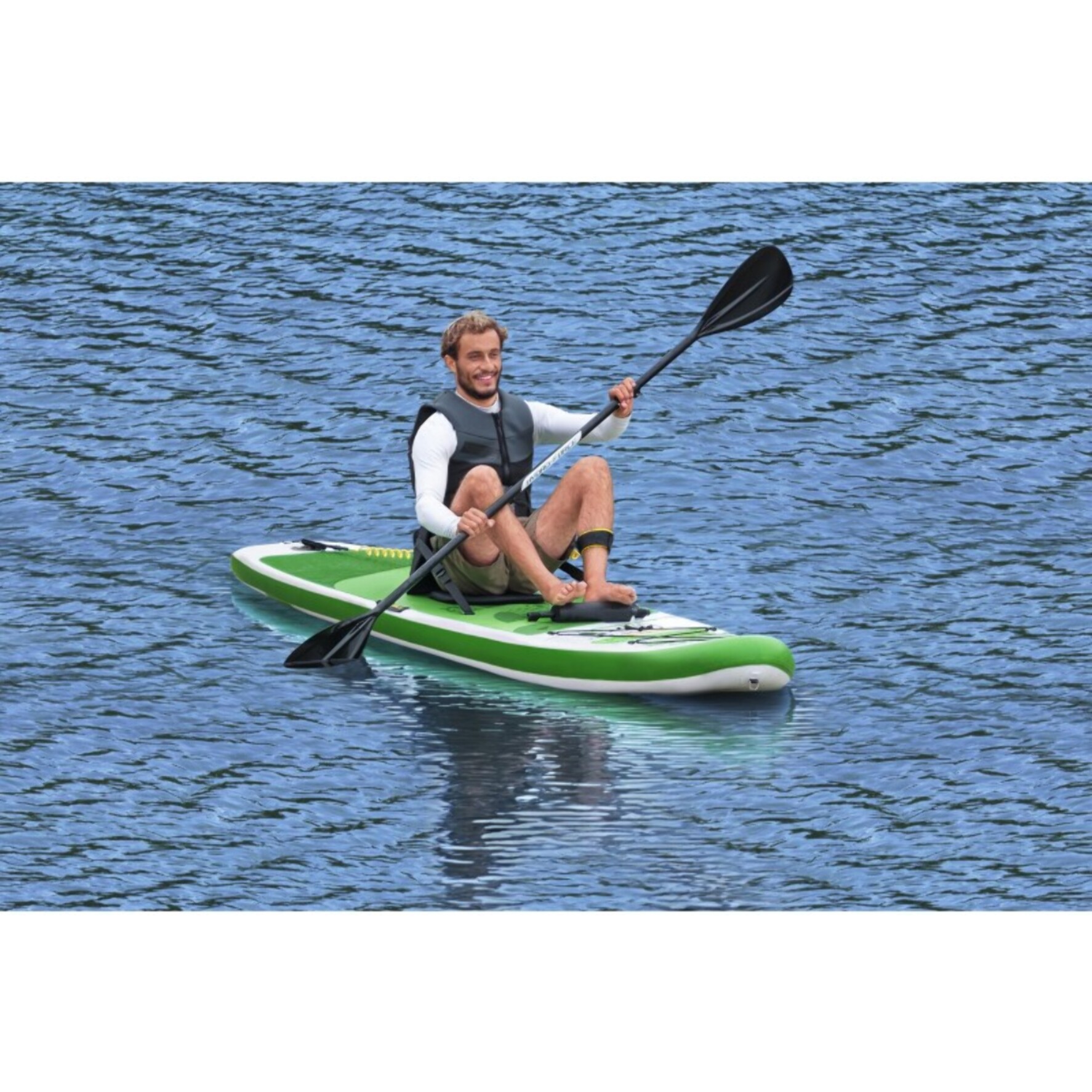 Bestway Paddle gonflable Freesoul Tech 340 x 89 x 15 cm transformable en kayak ou en planche à voile
