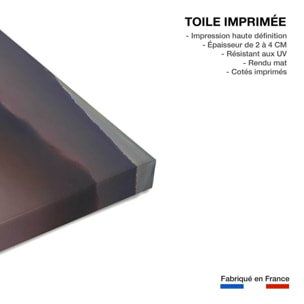 Tableau paysage ocean vue sur la rhune  Toile imprimée