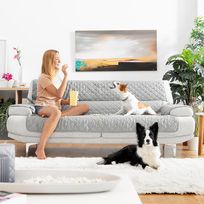Housse de Protection Réversible pour Canapé 3 Places SoFree InnovaGoods