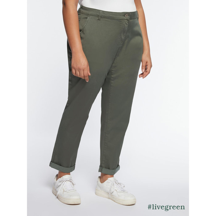 Fiorella Rubino - Pantalones chinos de TENCEL™ - Verde