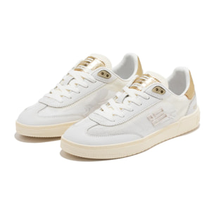 Zapatillas Deportivas Mujer Rebel Mesh Flag Blanco / Dorado