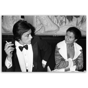 Tableau de célébrités Alain Delon et Simone Veil Tableau alu Dibond
