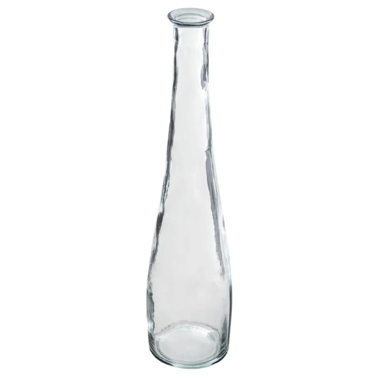 Vase long verre recyclé H80cm