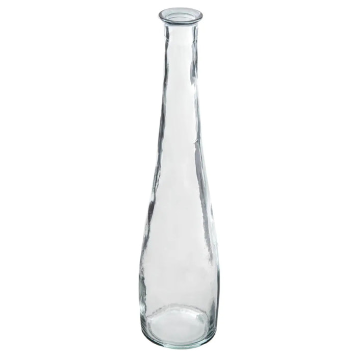Vase long verre recyclé H80cm