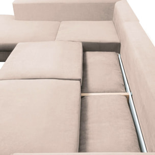 Canapé Velours Angle Gauche Fiesole 3 Places