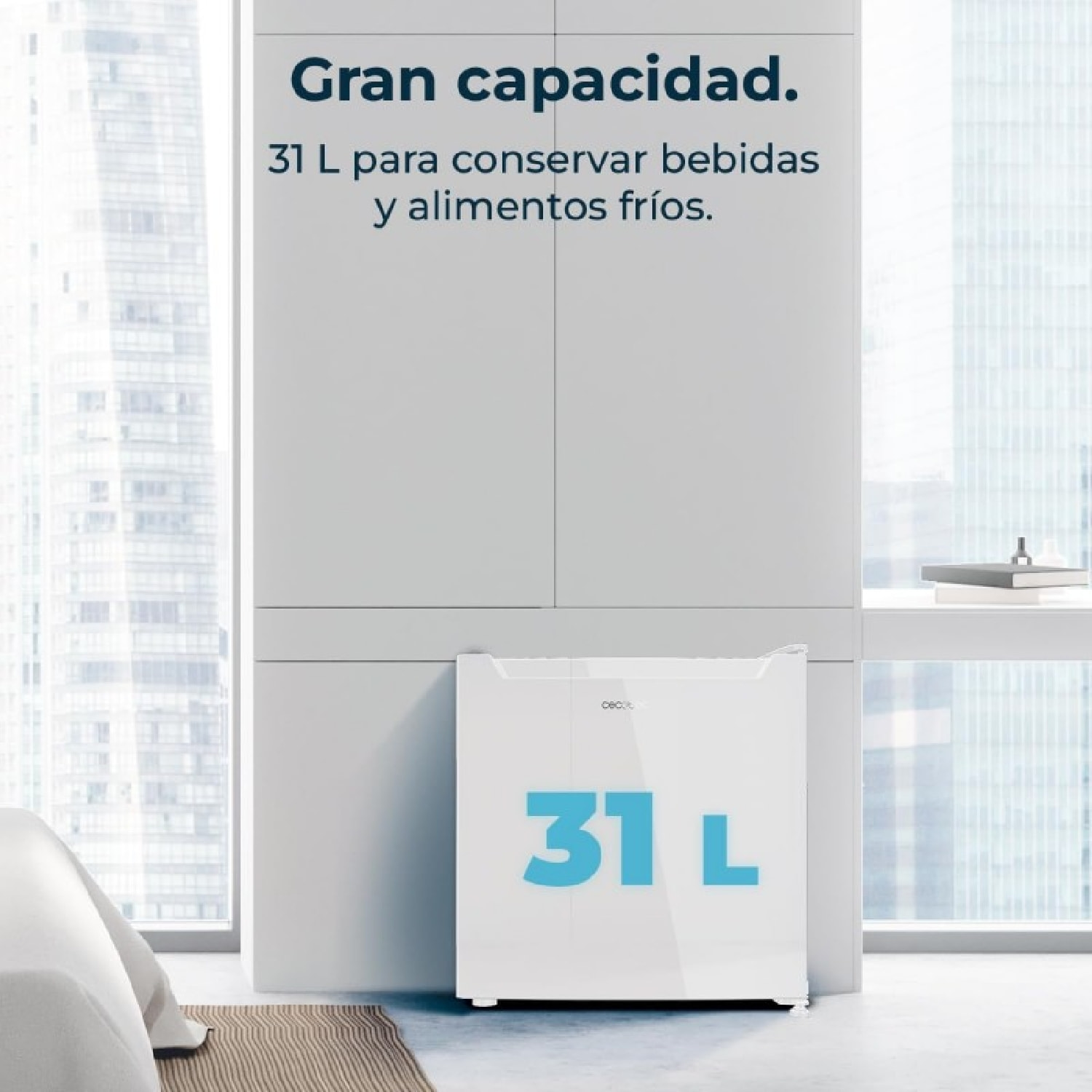 Cecotec Mini-réfrigérateur Bolero CoolMarket TT 31 Dual White E
