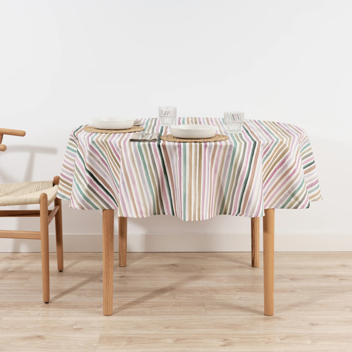 Nappe ronde en résine anti-taches 0120-175