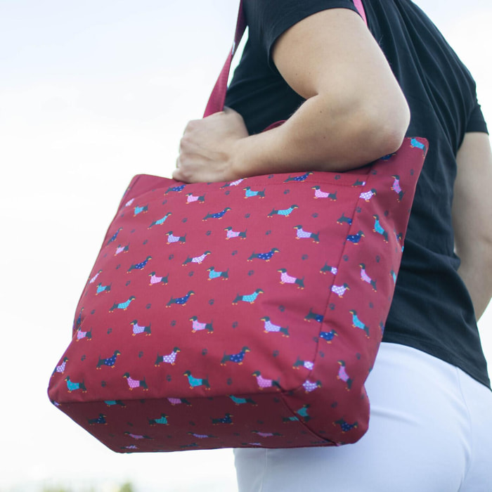 Bolso Maletin Portaordenador Mujer Skpat Lausana Rojo