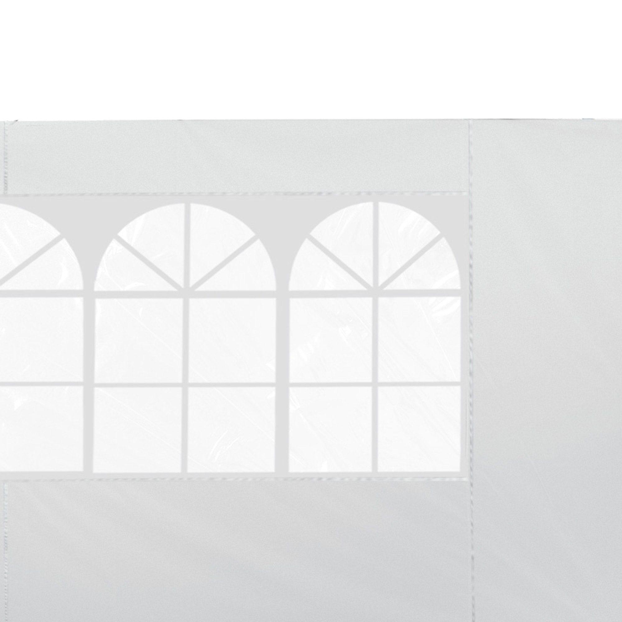 2 Paredes Laterales para Carpa de Oxford 3x2 m Blanco