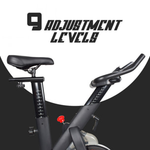EDGE 1600 - Cyclette da corsa professionale con volano da 16 kg a resistenza magnetica, display LCD, software di monitoraggio