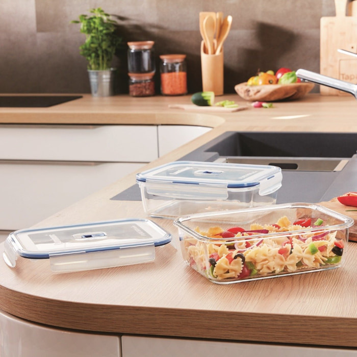 Set de 3 recipientes Pure Box Active -  122 + 82 + 38 cl