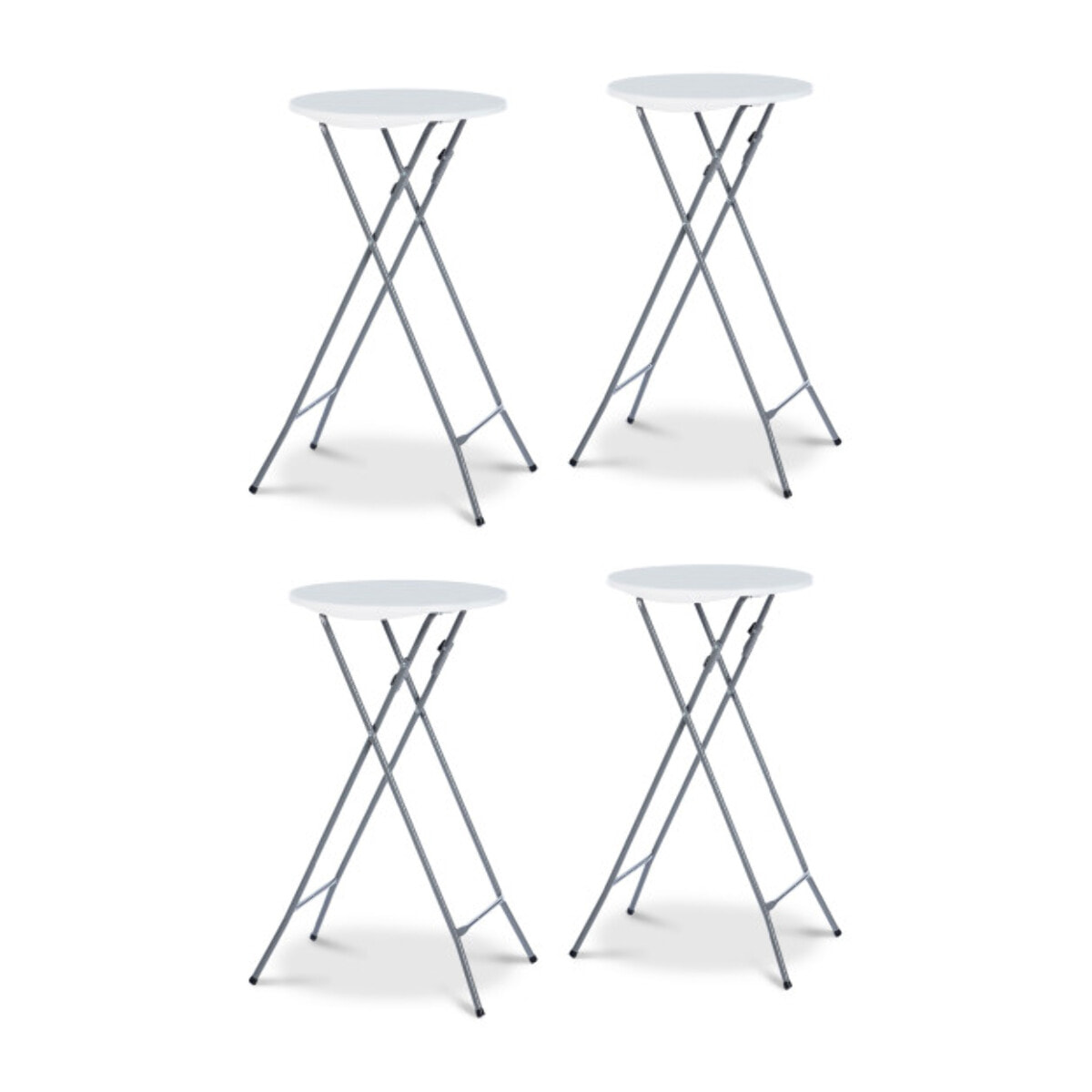 Tables hautes pliantes avec housse - Noir