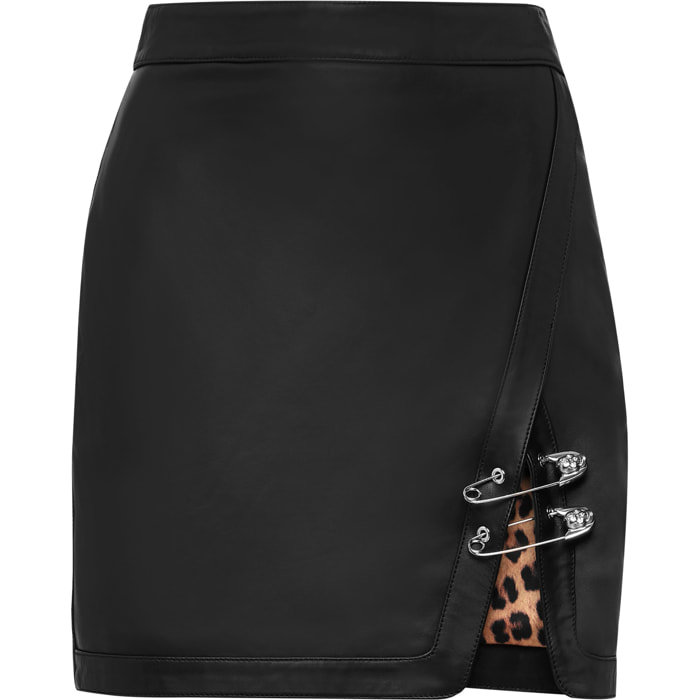 PHILIPP PLEIN Leather Skirt