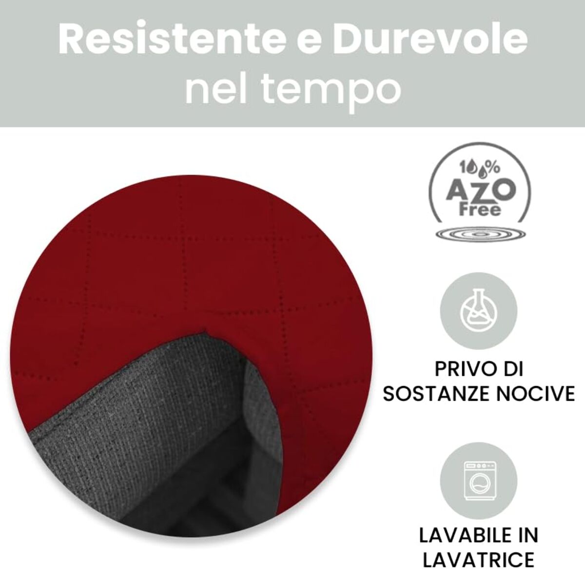 INTRECCI Copridivano 2 Posti con Penisola, Copridivano con Braccioli, Penisola Destra e Sinistra, Telo Copridivano Angolare, Impermeabile, Protegge da Macchie, Facile da Lavare. Colore: Bordeaux