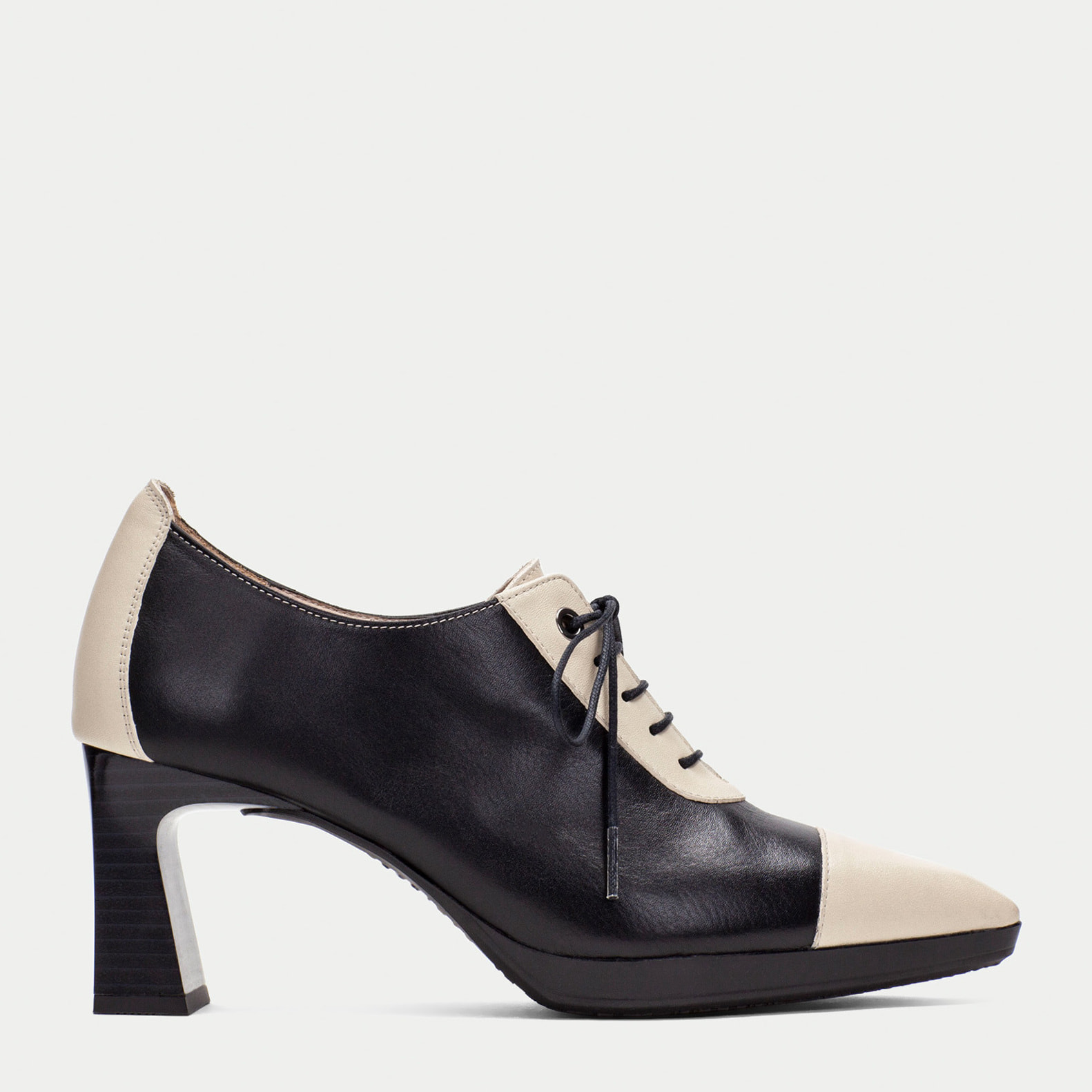 Derby Ankara Negro milk 7 cm