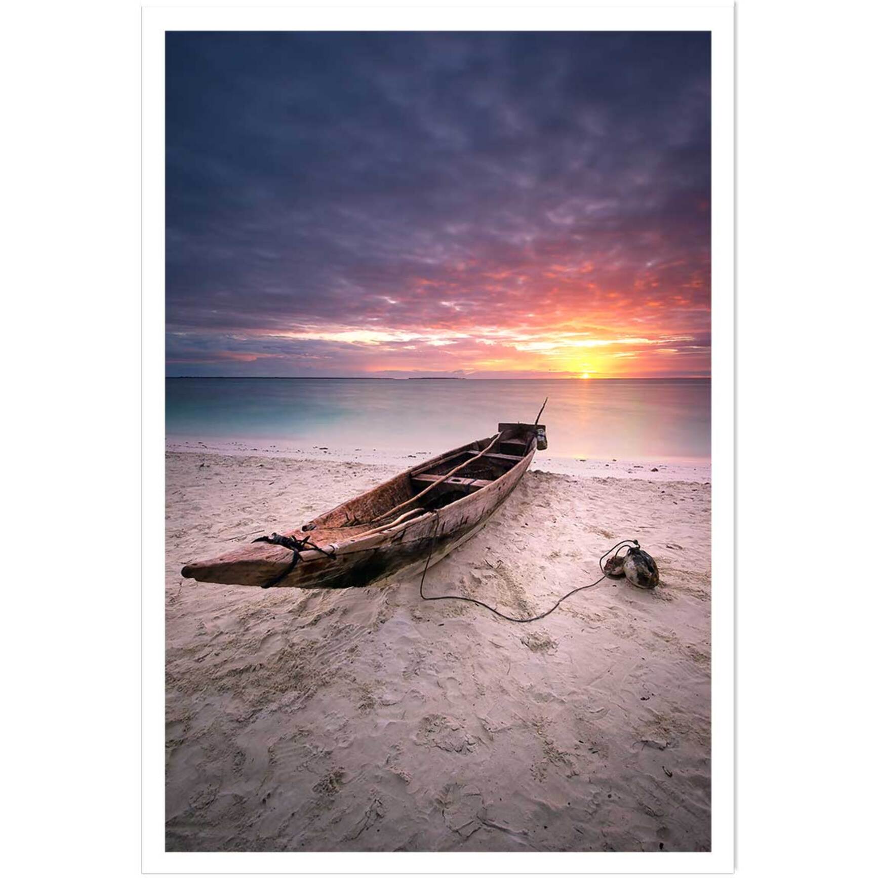 Affiche paysage zanzibar sunset Affiche seule