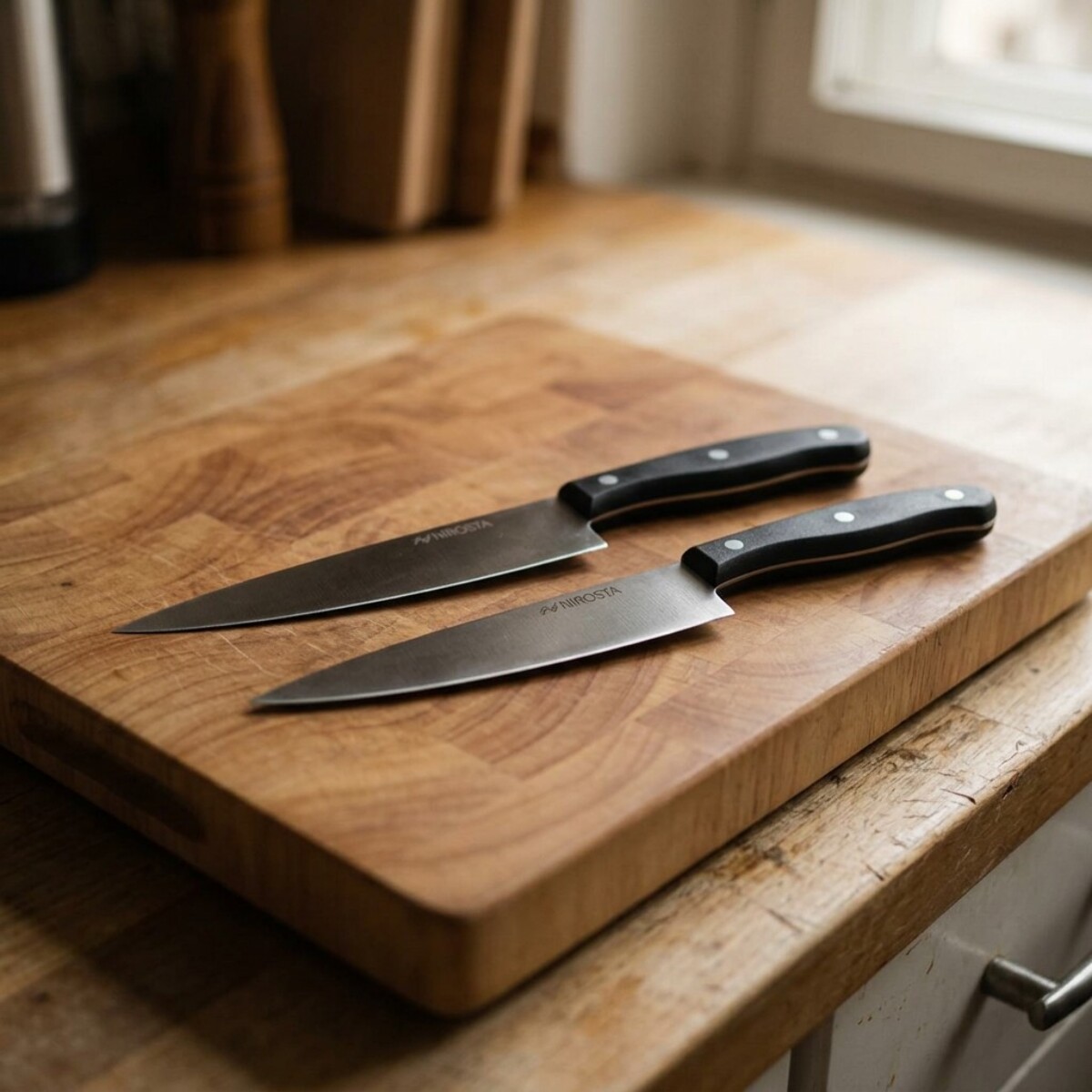 Set de 2 couteaux de cuisine 31 cm en inox Nirosta Fit
