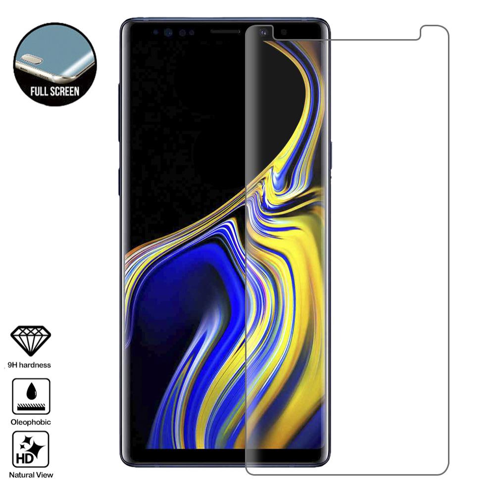 Protezione in vetro temperato a schermo intero curvo 4D per Samsung Note 9