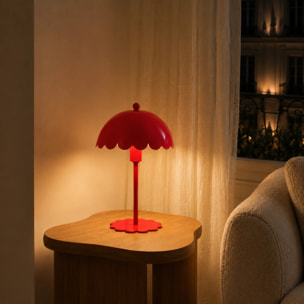 Lampe à poser en métal rouge - Margot