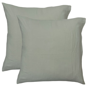 Parure de lit unie en coton, GAZE DE COTON