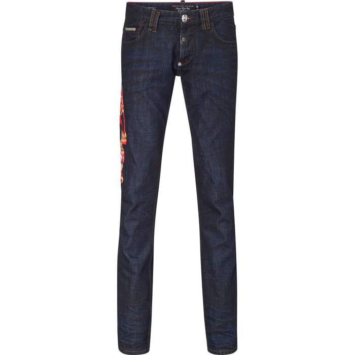 PHILIPP PLEIN straight cut "blue blue"