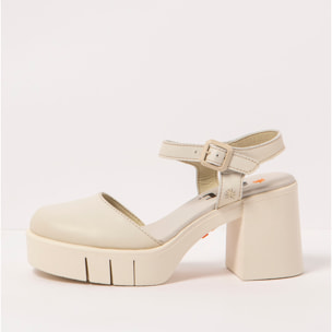 Sandalias con tacón 1991 NAPPA CREAM / EIVISSA color Cream