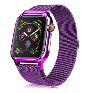 Correa milanesa con carcasa rígida y cierre magnético compatible Apple Watch 44mm