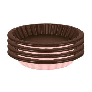 Dolce - Set 4 moules Tartelettes