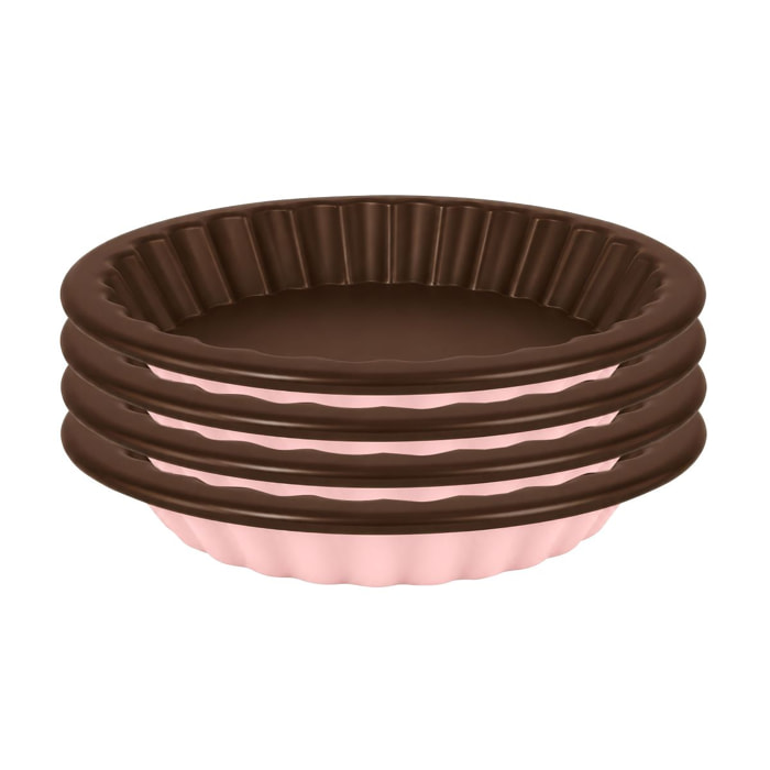 Dolce - Set 4 moules Tartelettes
