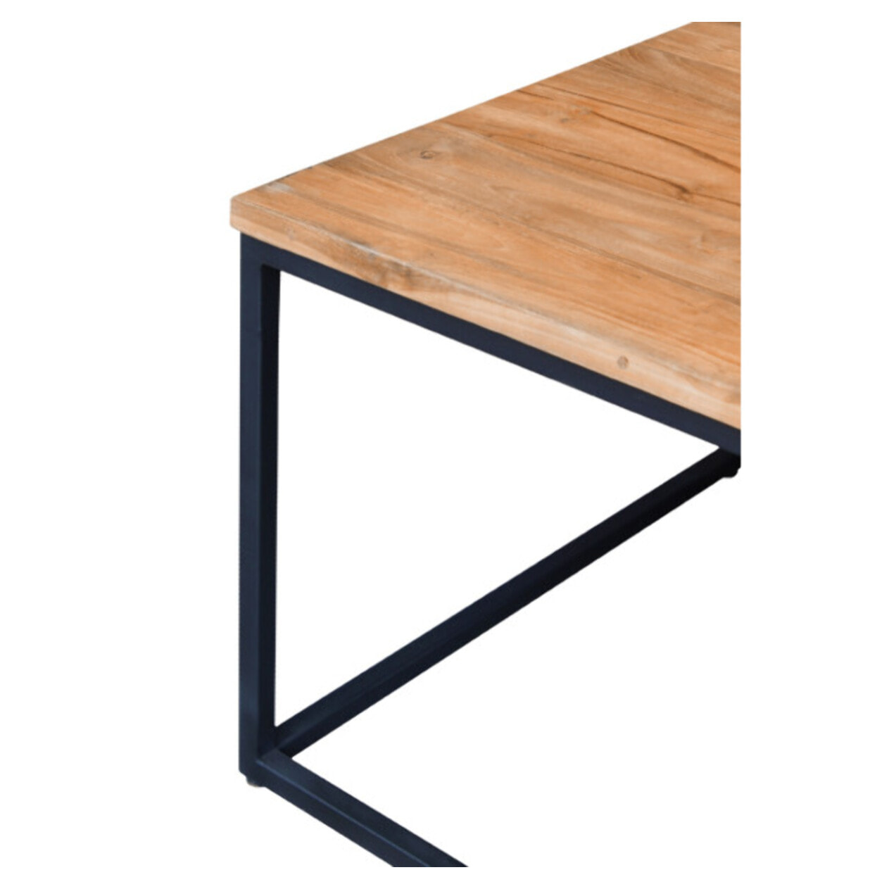 Tables gigognes basses rectangles et carrées en bois de teck - VERONA
