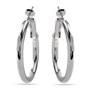 Pendientes Lux by Lux acabadoss en rodio