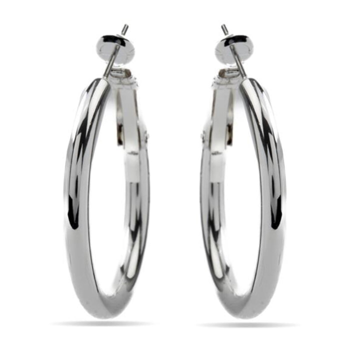 Pendientes Lux by Lux acabadoss en rodio