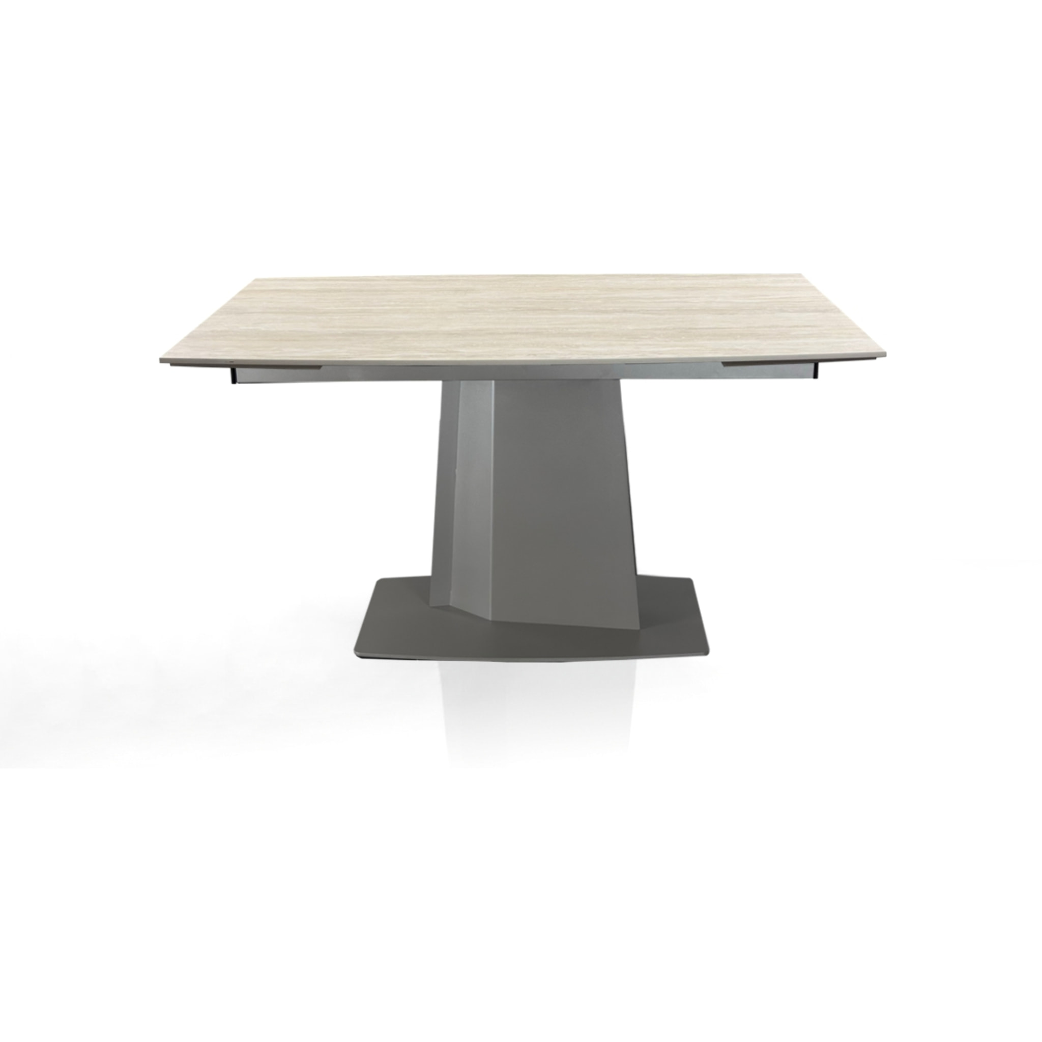Table à manger extensible Tomasucci SAFIR, en céramique, travertin, 140/170/200 × 89 × 77 cm