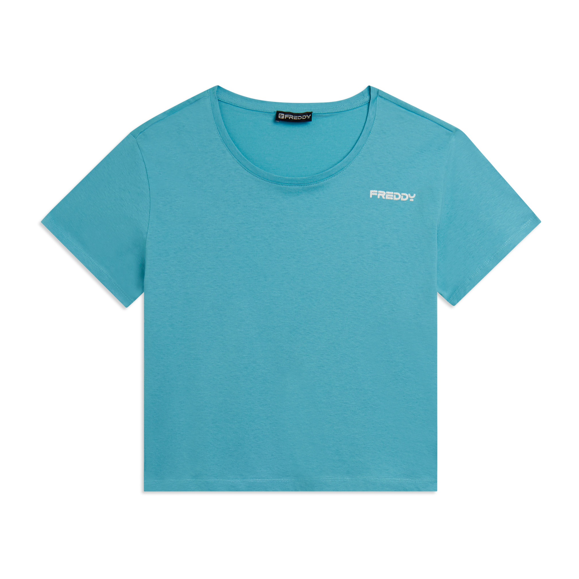 T-shirt Manica Corta Cropped con piccolo Logo FREDDY