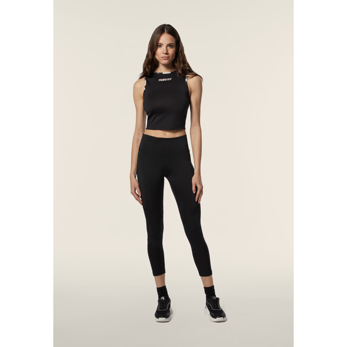 Leggings SuperFit in tessuto riciclato con inserti in mesh