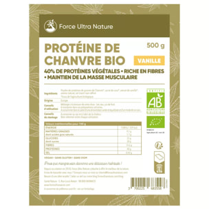 Protéine de Chanvre Bio - Vanille