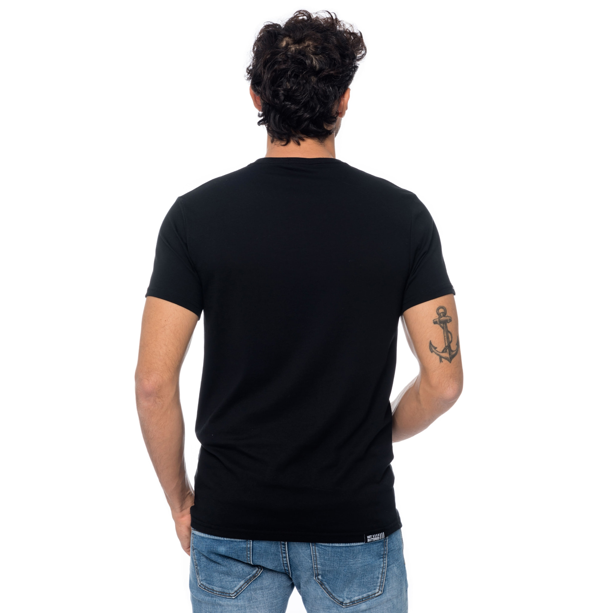 Camiseta Hot Buttered NAHUA Negro