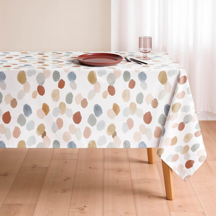 Nappe anti-taches JULES MULTICOLORE - en 100 % coton