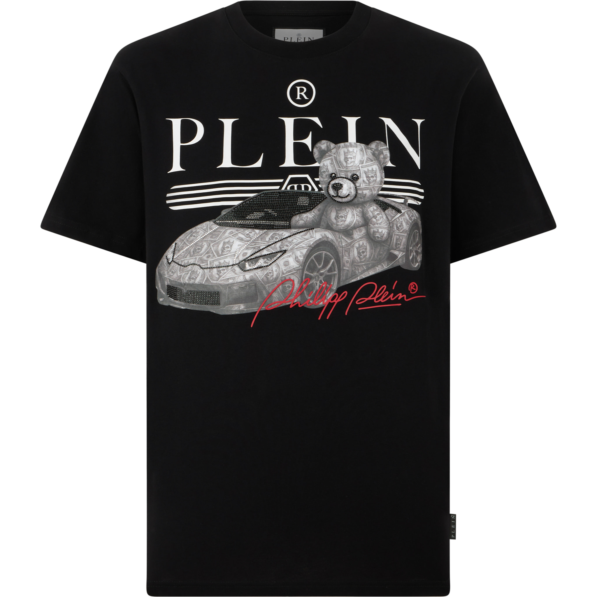 PHILIPP PLEIN Camiseta de cuello redondo y manga corta TEDDY