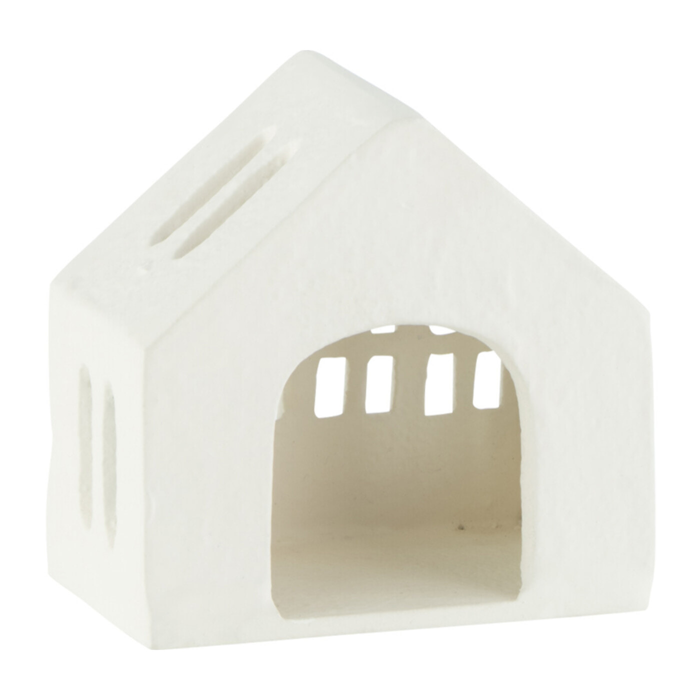 J-Line bougeoir Maison - aluminium - blanc