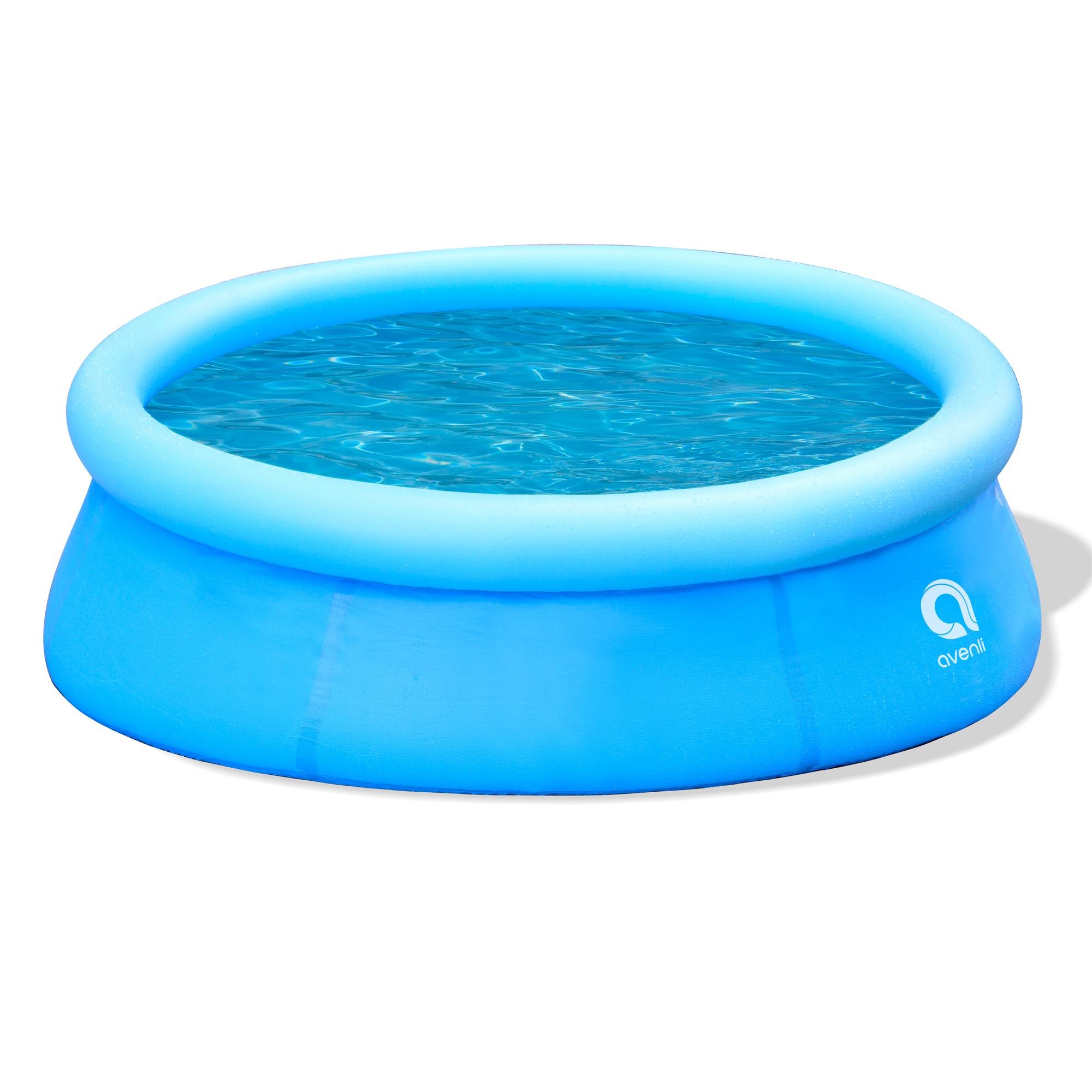 Piscina Fuoriterra Rotonda Gonfiabile Prompt Set Avenli Cm 168x51 Autoportante Azzurra