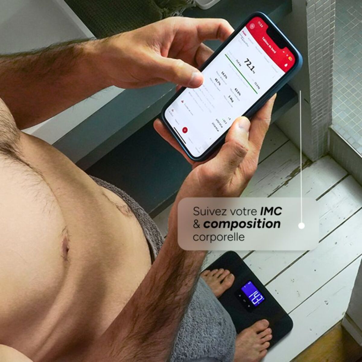 Pèse personne connecté TERRAILLON Master Coach Utra