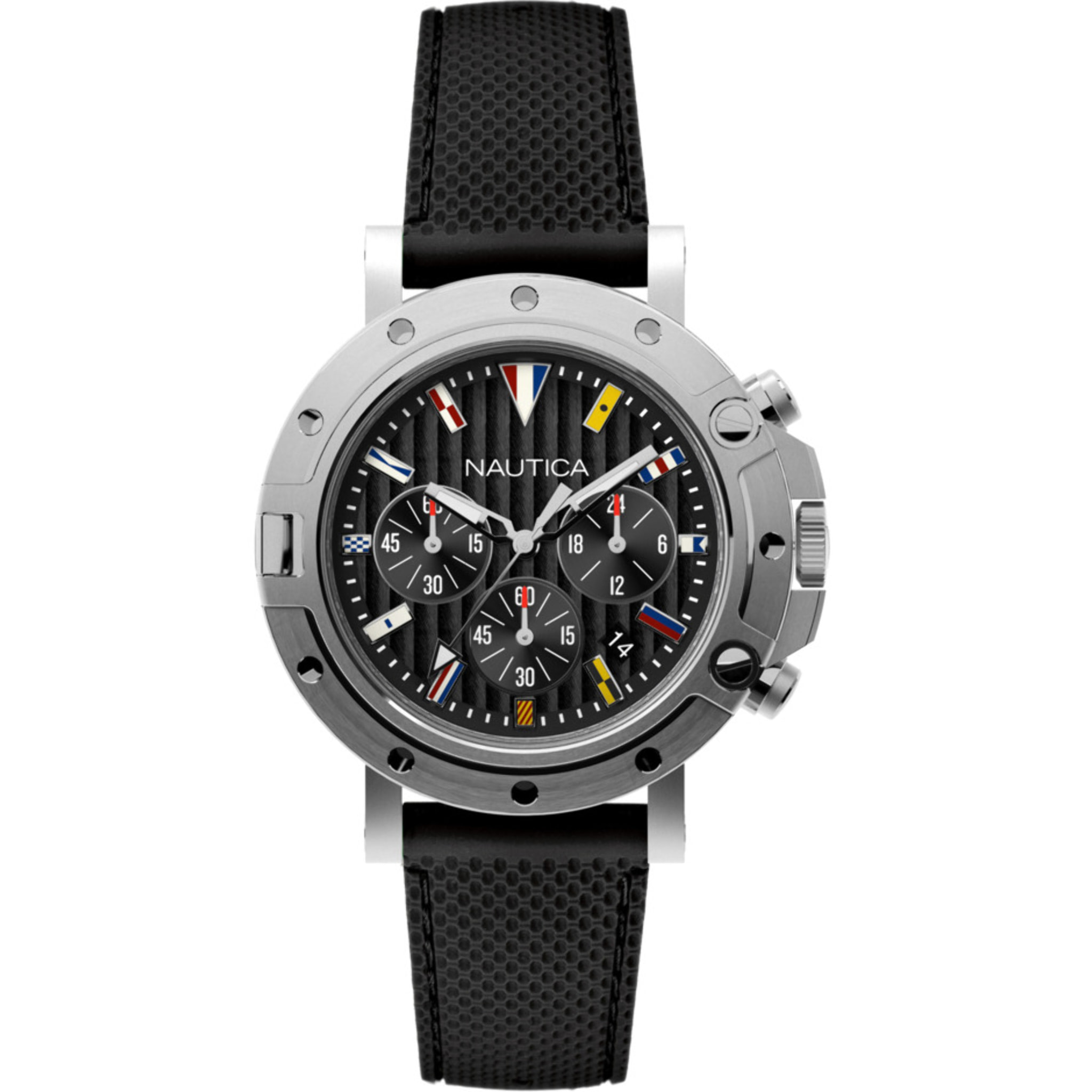 Reloj Nautica NAD17527G Hombre Analogico Cuarzo con Correa de Acero inoxidable