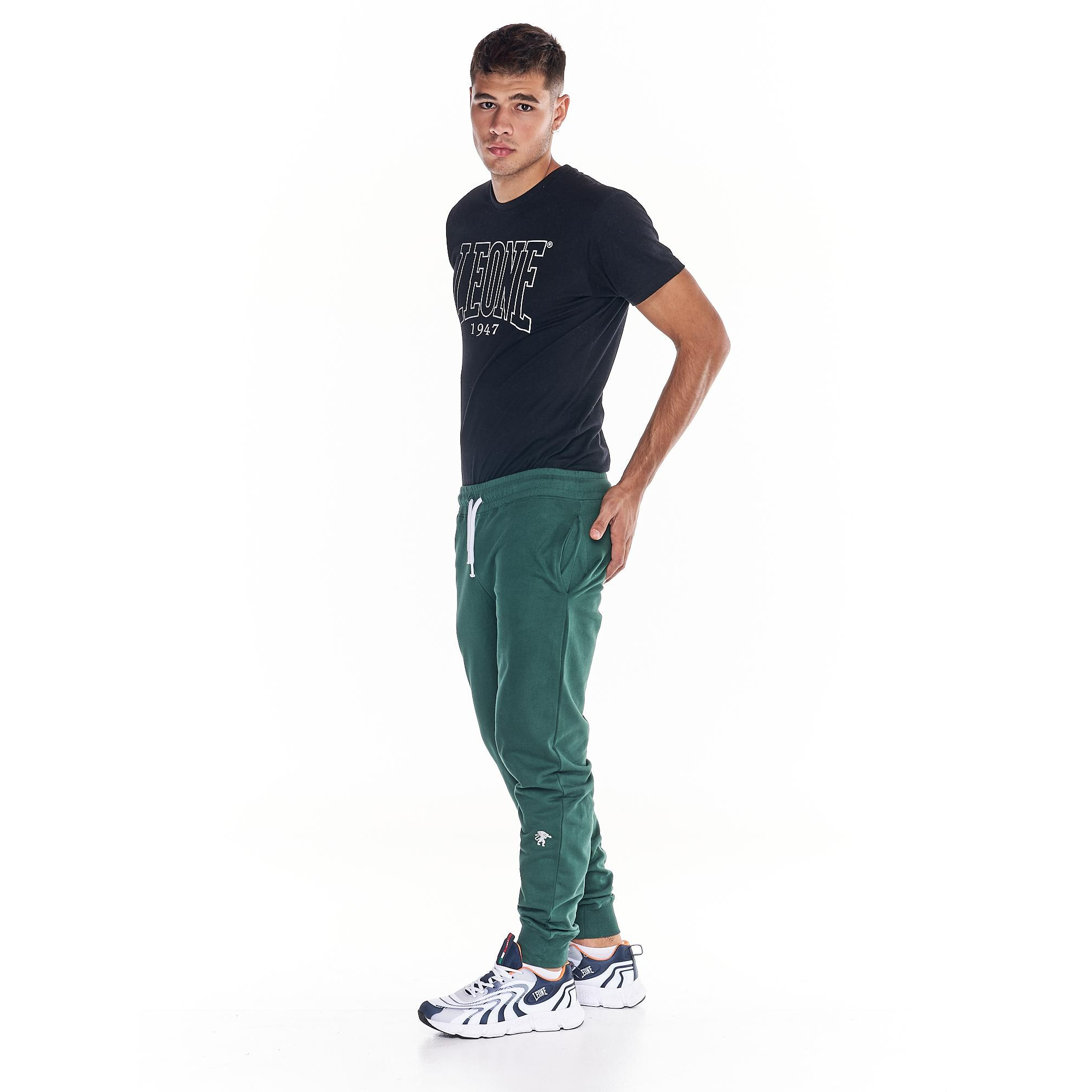 Pantaloni in felpa da uomo elastico caviglia icona leone College