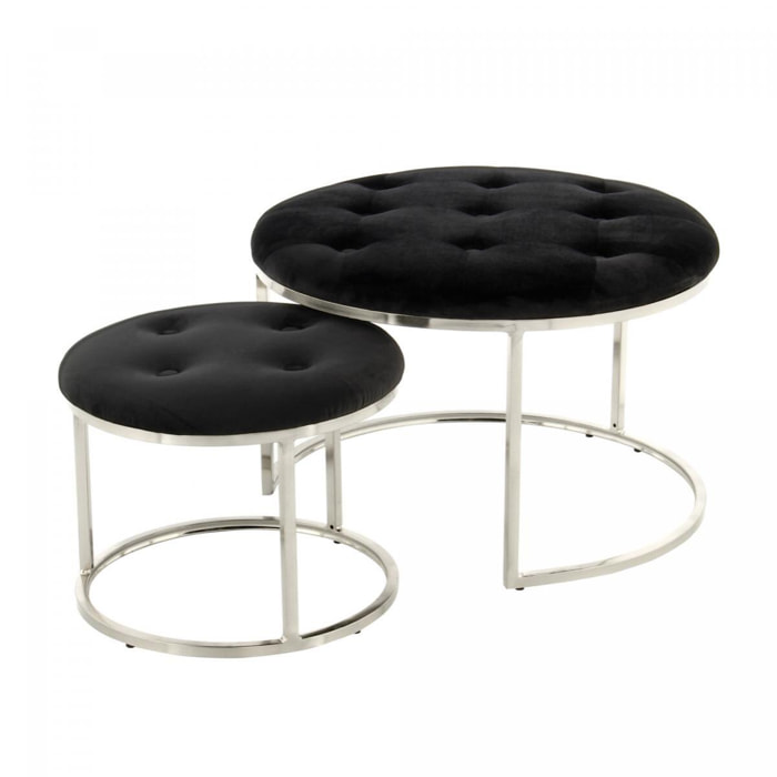 Tabouret semi artisanal Lot de 2 CIKI