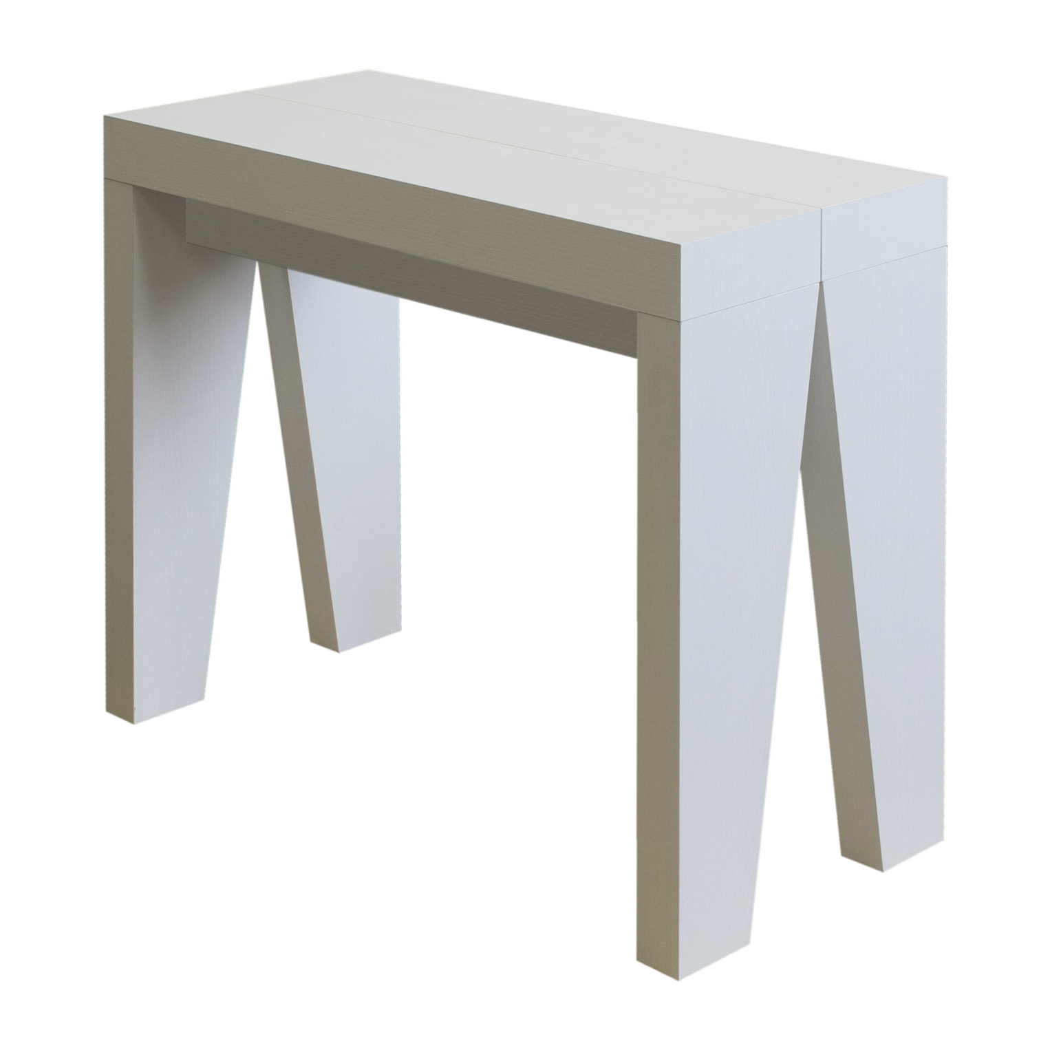 Console Naxy cm.90x42 (extensible à 300) Frêne Blanc