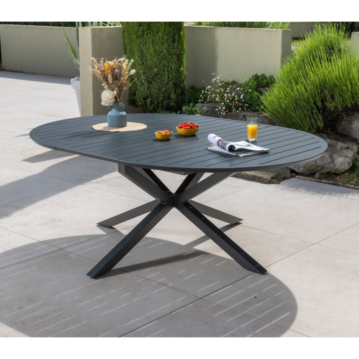 Ensemble table et chaises de jardin  - terracotta - AIX