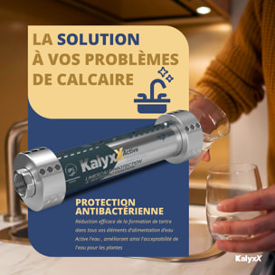 Adoucisseur d'eau Anticalcaire Antibacterien innovant IPS Kalyxx Active G1/2 " femelle (IPSKXAG12)